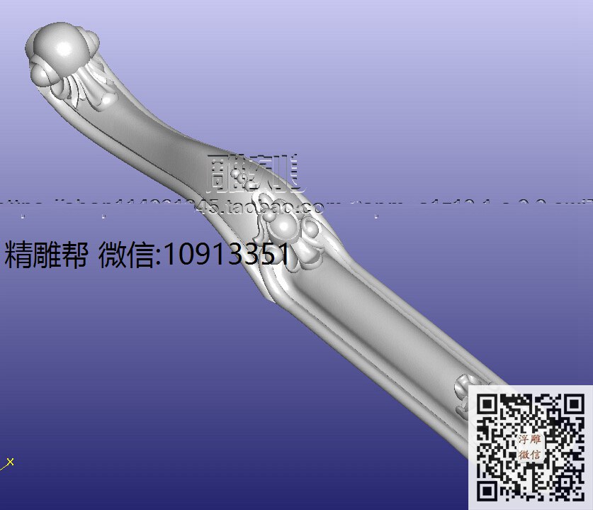 赵生--大众 脚2-xiu_圆雕图立体雕花桌腿3d打印洋花沙发腿圆柱木雕柱腿精雕图浮雕图